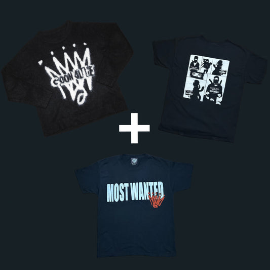 Pack Ultra Wanted (tee shirt most wanted noir)
