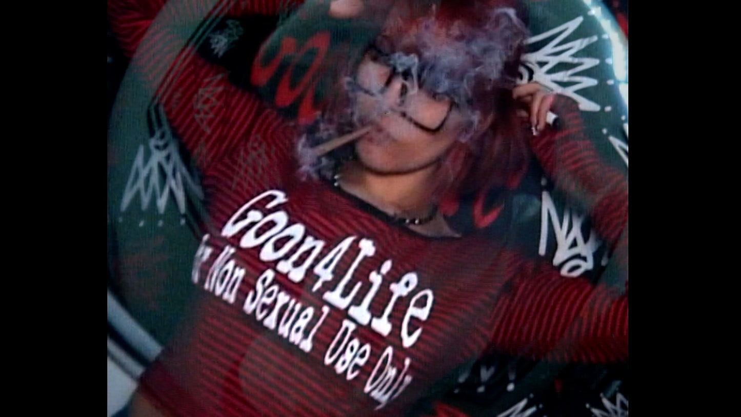 Marinière crop top Rouge & Bleu nuit